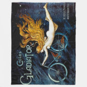 Vintage Zyklen Gladiator Advert Fleecedecke (Vorderseite)