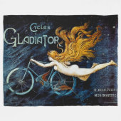 Vintage Zyklen Gladiator Advert Fleecedecke (Vorderseite (Horizontal))