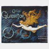 Vintage Zyklen Gladiator Advert Fleecedecke (Vorderseite (Horizontal))