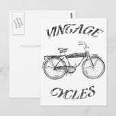 Vintage Zyklen Postkarte (Vorne/Hinten)