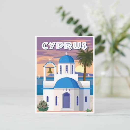 Vintage ZYPRUS KYRENIA Postkarte (Stehend Vorderseite)