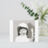 vintagebrideplatinum postkarte (Stehend Vorderseite)