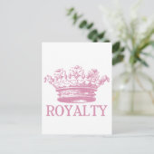 Vintagec Crown - Royalty Postkarte (Stehend Vorderseite)