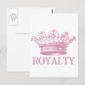 Vintagec Crown - Royalty Postkarte (Vorne/Hinten)