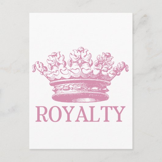 Vintagec Crown - Royalty Postkarte (Vorderseite)