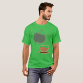 Vintageea Kettle and Cup Silhouette vintage T-Shirt (Vorne ganz)