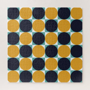 Vintagefarbige Geometrie: Kreismuster. Puzzle