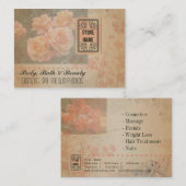 VintageFlowerGrunge - Visitenkarte (Vorne/Hinten)