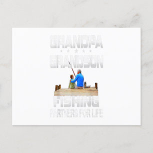 VintageGrandpa Grandson Angelpartner für Geschenke Postkarte