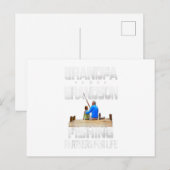 VintageGrandpa Grandson Angelpartner für Geschenke Postkarte (Vorne/Hinten)