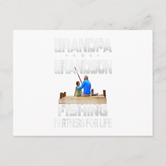 VintageGrandpa Grandson Angelpartner für Geschenke Postkarte (Vorderseite)