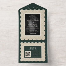 Vintagegrüne Spitzenhochzeit