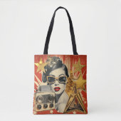VintageHollywood Retro Design Tasche (Vorderseite)
