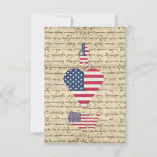 VintageI Herz Amerika