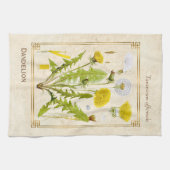 Vintagel Kräutergelbe Kronleuchter Blume Botanisch Geschirrtuch (Horizontal)