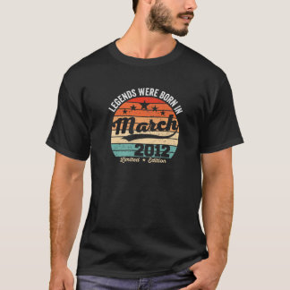 Vintagen 10. Geburtstagslegenden waren im März 2 G T-Shirt