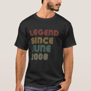 Vintagen 13. Geburtstag Männer lehnen seit Juni 20 T-Shirt