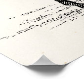 Vintagen 1800er Jahre Englisches Pferd - Rennpferd Poster (Ecke)