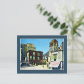 Vintagen 1890er Capri La Piazza Postkarte (Stehend Vorderseite)