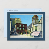 Vintagen 1890er Capri La Piazza Postkarte (Vorne/Hinten)