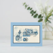 Vintagen 1890er Jahre Litho Nuernberg Nürnberg Postkarte (Stehend Vorderseite)