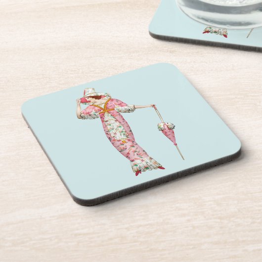 Vintagen 1900er getränkeuntersetzer (Linke Seite)