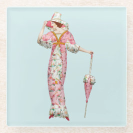 Vintagen 1900er glasuntersetzer