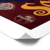 Vintagen 1920er Jahre Sorrento Italienische Reise Poster (Ecke)