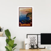 Vintagen 1920er Jahre Sorrento Italienische Reise Poster (Heimbüro)