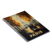 Vintagen 1930er Jahre Paris Reiseposter Eiffelturm Notizblock (Rechte Seite)