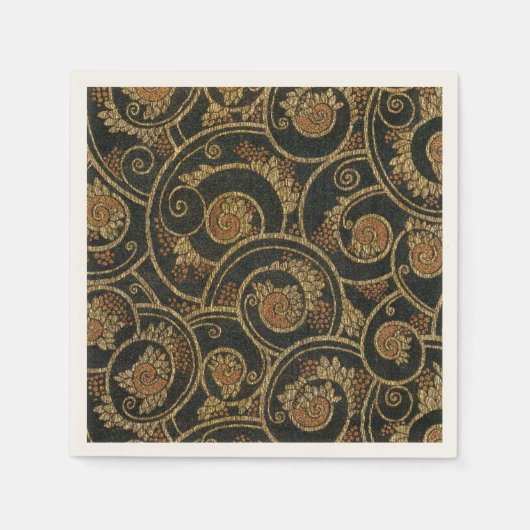 Vintagen 1940er Jahre französisches Textil Serviette (Vorderseite)