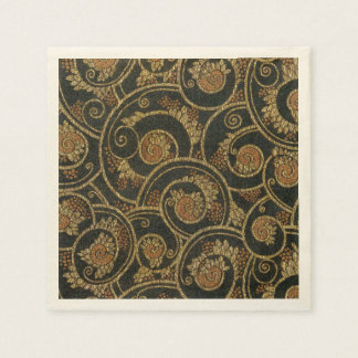 Vintagen 1940er Jahre französisches Textil Serviette