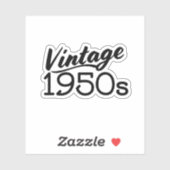 Vintagen 1950er aufkleber (Blatt)