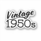 Vintagen 1950er aufkleber (Vorderseite)