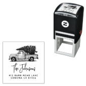 Vintagen 1950er Jahre Truck&Tree Country Weihnacht Permastempel (Beispiel)