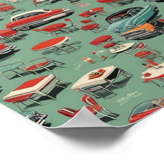 Vintagen 1950er poster (Ecke)