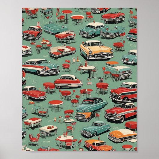 Vintagen 1950er poster (Vorne)