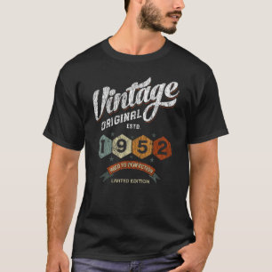 Vintagen 1952 Tag alt bis perfekt 69. Geburtstag T-Shirt