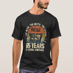 Vintagen 1957 65. Geburtstag 65 Jahre alt als ein T-Shirt