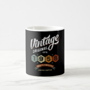 Vintagen 1958 Tag alt bis perfekt 63. Geburtstag Kaffeetasse