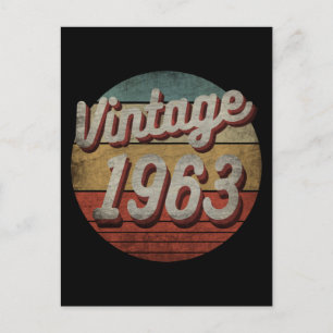 VINTAGEN 1963 MÄNNERFRAUEN GEBURTSTAG POSTKARTE