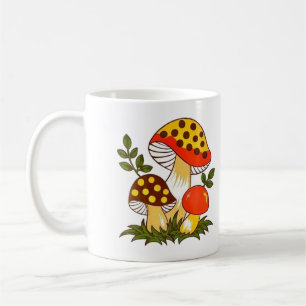 Vintagen 1970er Jahre Merry Mushroom Kaffeetasse