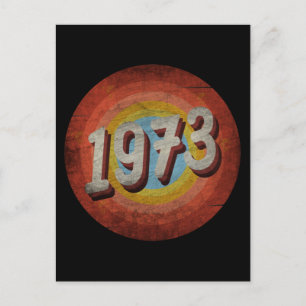 VINTAGEN 1973 MÄNNERFRAUEN GEBURTSTAG POSTKARTE