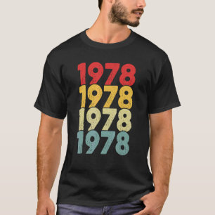 Vintagen 1978 Geburtstagsmänner Frauen Retro Legen T-Shirt