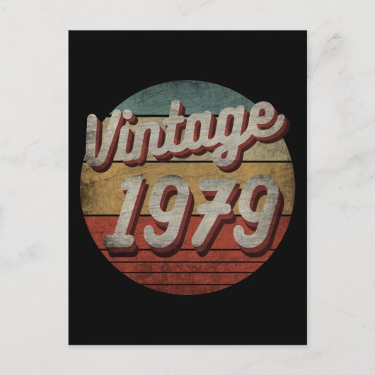 VINTAGEN 1979 MÄNNERFRAUEN GEBURTSTAG POSTKARTE (Vorderseite)