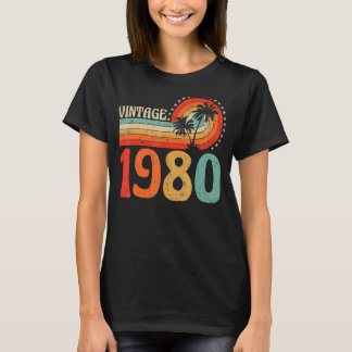 Vintagen 1980 43. Geburtstagskameraden 43 Jahre al T-Shirt