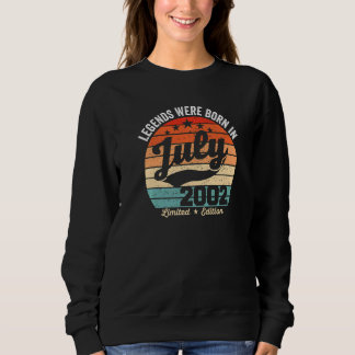 Vintagen 20. Geburtstagslegenden wurden am 20. Jul Sweatshirt