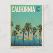 Vintagen 29 Palmen Reise Postkarte (Vorderseite)