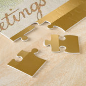 Vintagen 2 Kaninchen Osterhitze Puzzle (Seite)