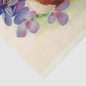 Vintagen 2 Kaninchen Osterhitze Seidenpapier (Ausschnitt)